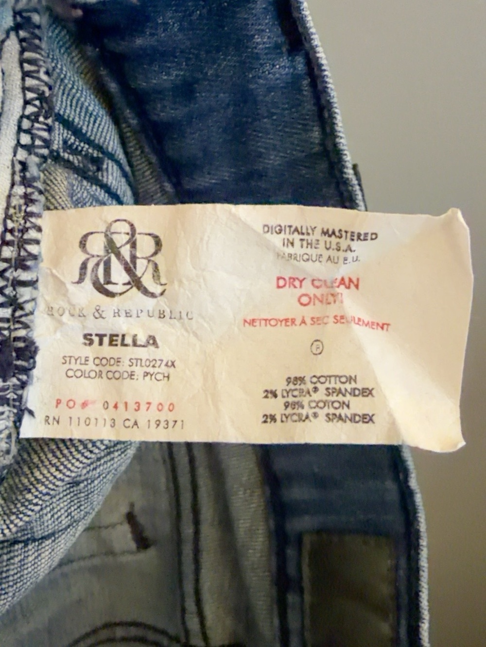 Rock & Republic Stella Jeans 26 Embellished Bootcut Y2K - Picture 8 of 8